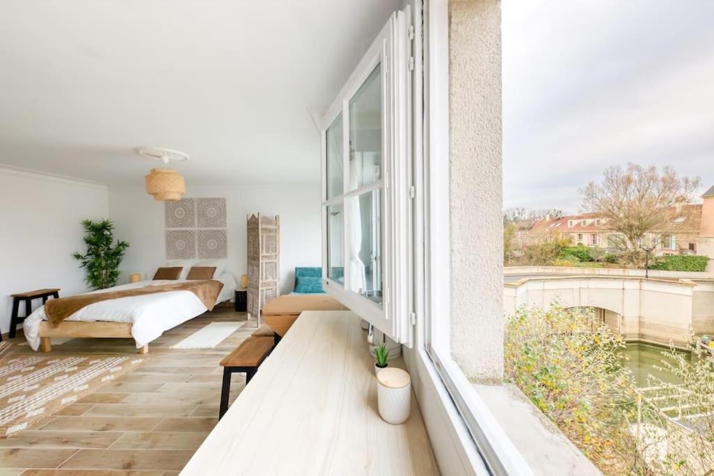 Studio Vue Direct Sur Le Port De Cergy, Parking Prive Gratuit Exterior foto
